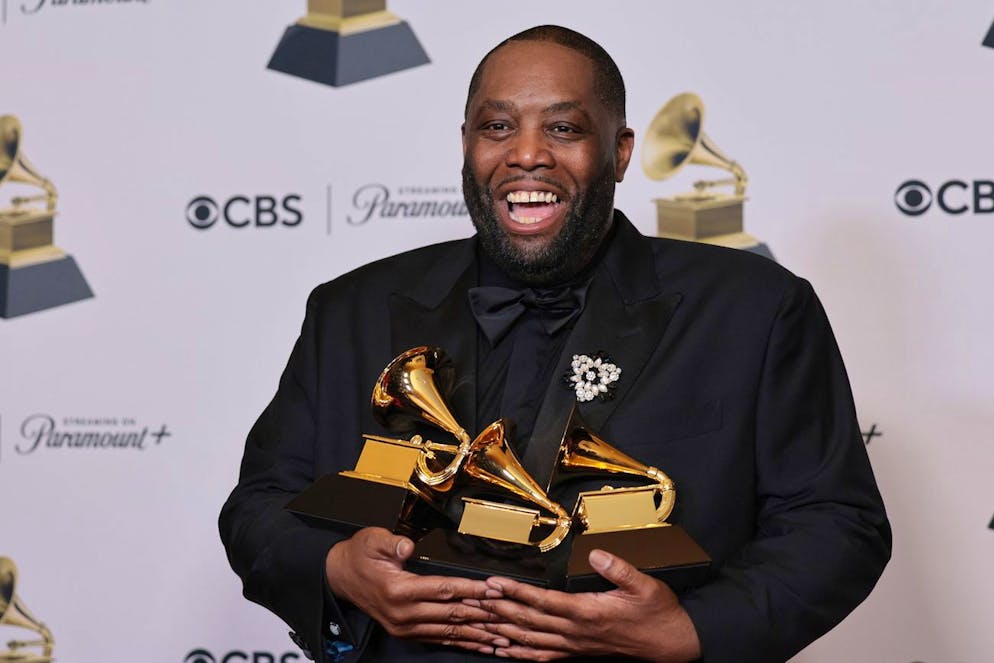 Mehrfach-Gewinner Killer Mike 2024 an den Grammys.  EPA/ALLISON DINNER