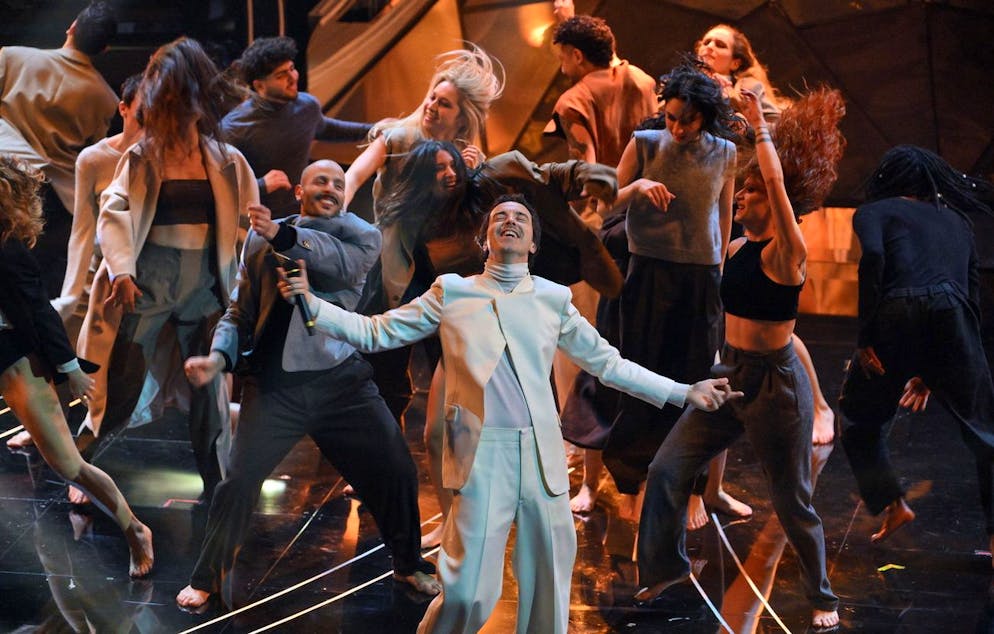 Prima serata del Festival di Sanremo 2023. ... al quarto Diodato, 