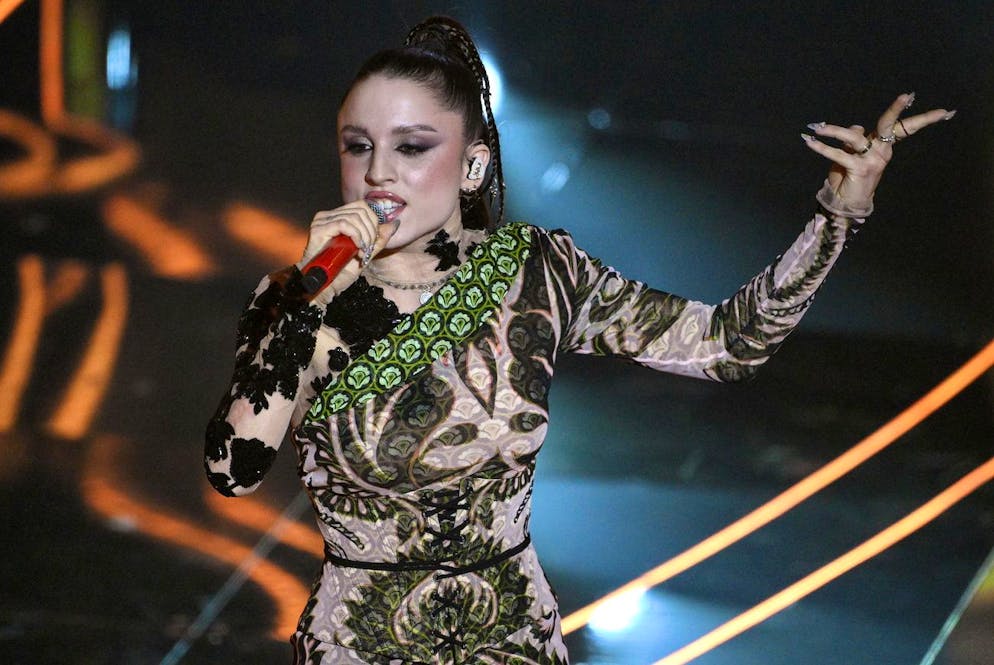 Prima serata del Festival di Sanremo 2023. ... al secondo posto Angelina Mango, 