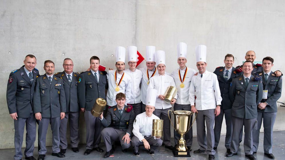 Le Swiss Armed Forces Culinary Team  a remporté la médaille d’or de la catégorie "Community Catering".