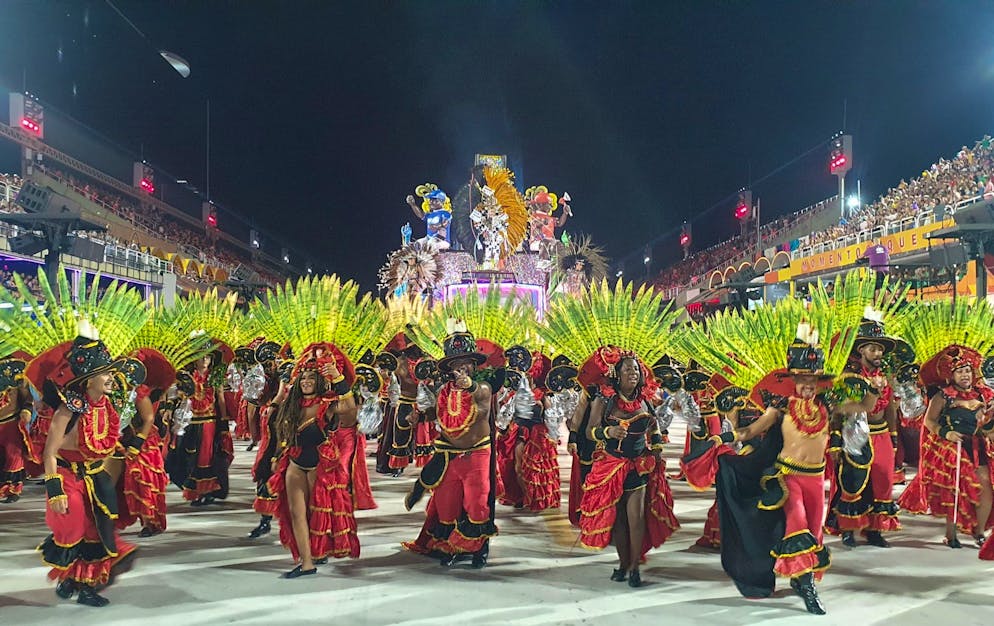 Karneval in Rio startet mit berühmten Umzügen im Sambodrom - Gallery. Die Sambaschulen ziehen an drei Tagen durch das Sambódromo in Rio de Janeiro.
