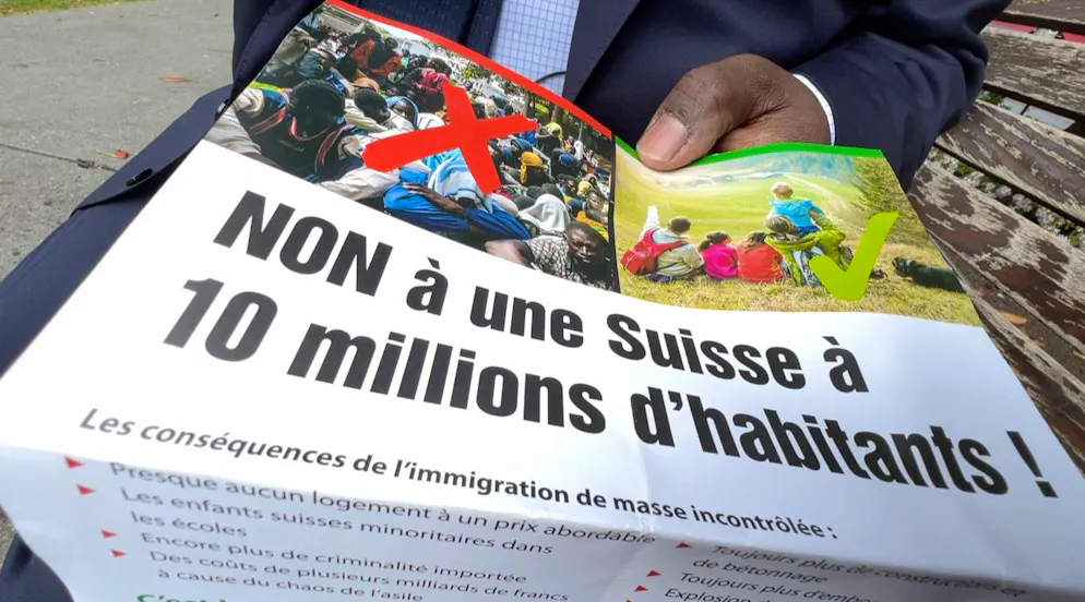 Le parti souhaite «une gestion autonome de l'immigration» avec son initiative «Pas de Suisse à 10 millions». (Archives)