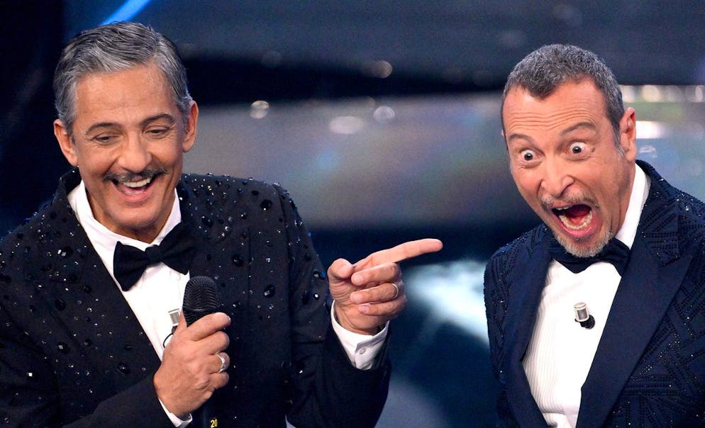 Fiorello e Amadeus, mattatori dell'ultima serata.