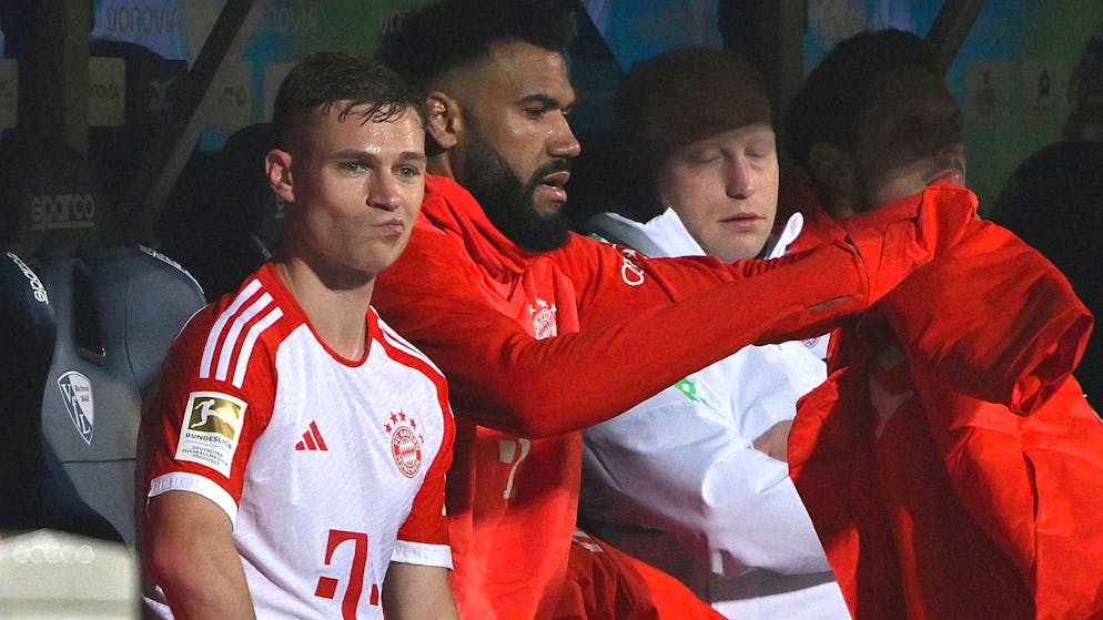 Ein enttäuschter Joshua Kimmich nach seiner frühzeitigen Auswechslung in Bochum.