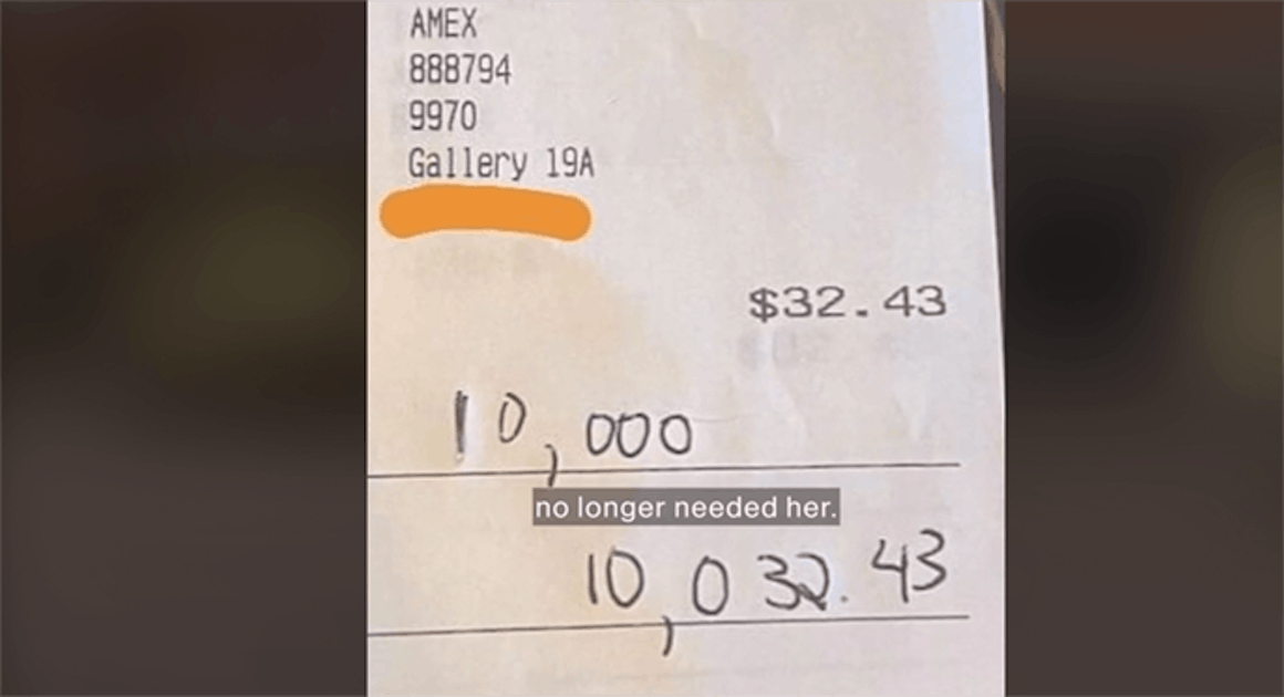 Video goes viral: Waitress receives a $10,000 tip and is fired