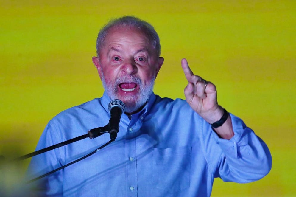 epa11176368 President of Brazil, Luiz Inacio Lula da Silva, participates in the launch of the "Petrobras Axis of Cultural Selection-Novos" program, at the Museum of Modern Art (MAM) of Rio de Janeiro, Brazil, 23 February 2024. EPA/Andre Coelho
