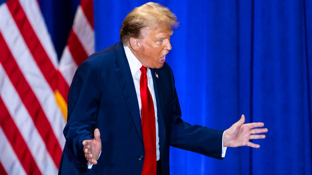 Donald Trump am 2. März beim Wahlkampf in Richmond, Virginia.