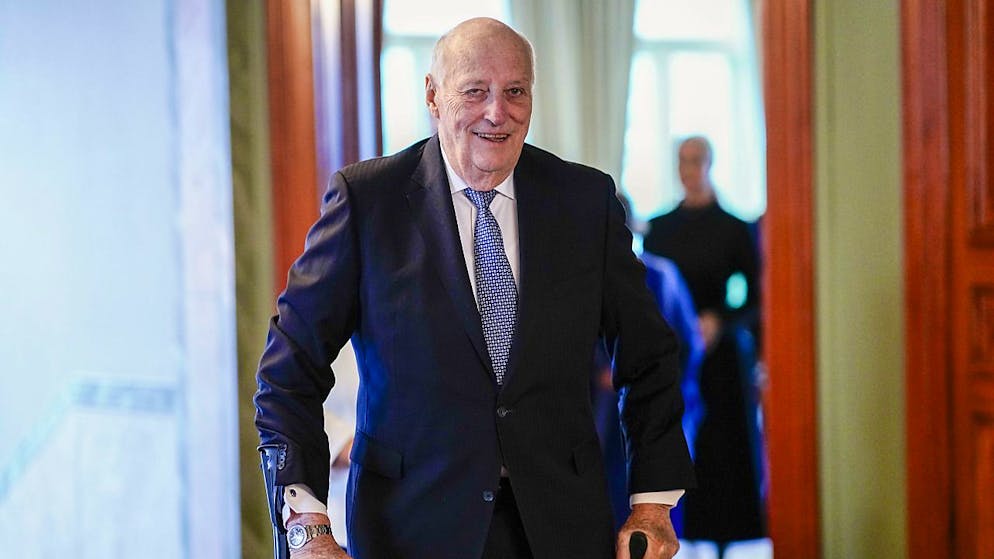 Sur le trône depuis 1991, le roi Harald a, malgré ses problèmes de santé, toujours affiché son intention de régner jusqu'à son dernier souffle (image d'archives).