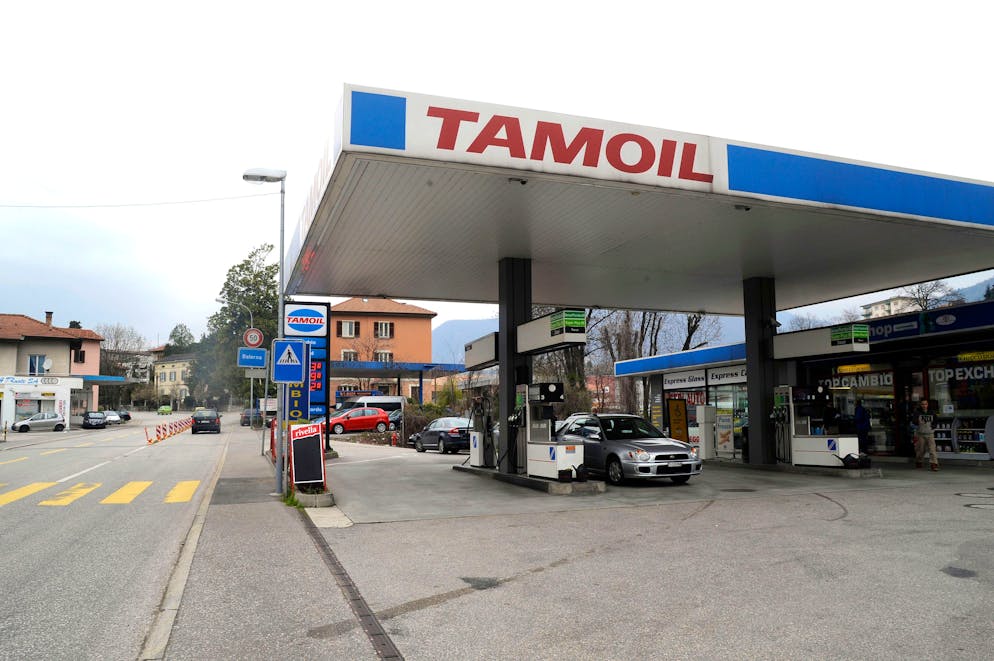 Balerna: rapina al distributore Tamoil in Corso S.Gottardo.
© Ti-Press / Benedetto Galli