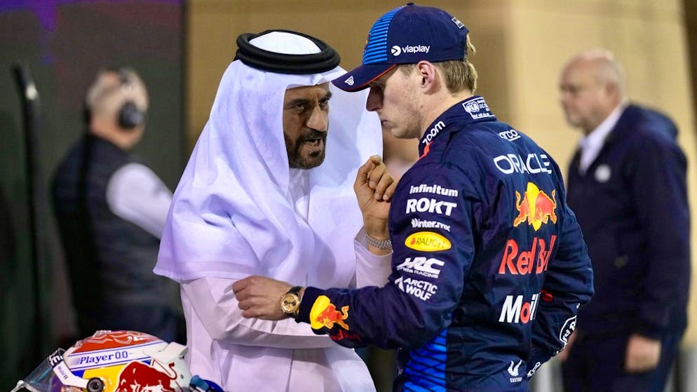 Mohammed Ben Sulayem, ici avec Max Verstappen, est dans la tourmente.