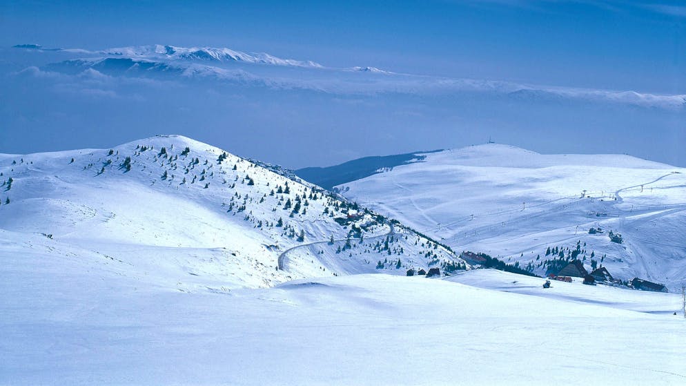 Die Berge von Sar Planina nahe der Stadt Tetovo.