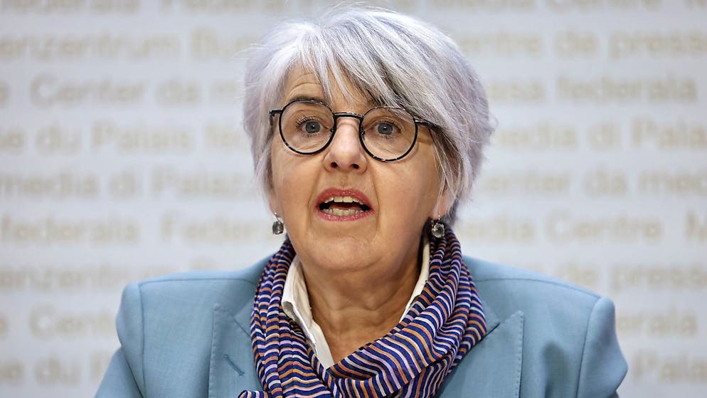 Medienkonferenz in Bern. So will Baume-Schneider die 13. AHV-Rente finanzieren