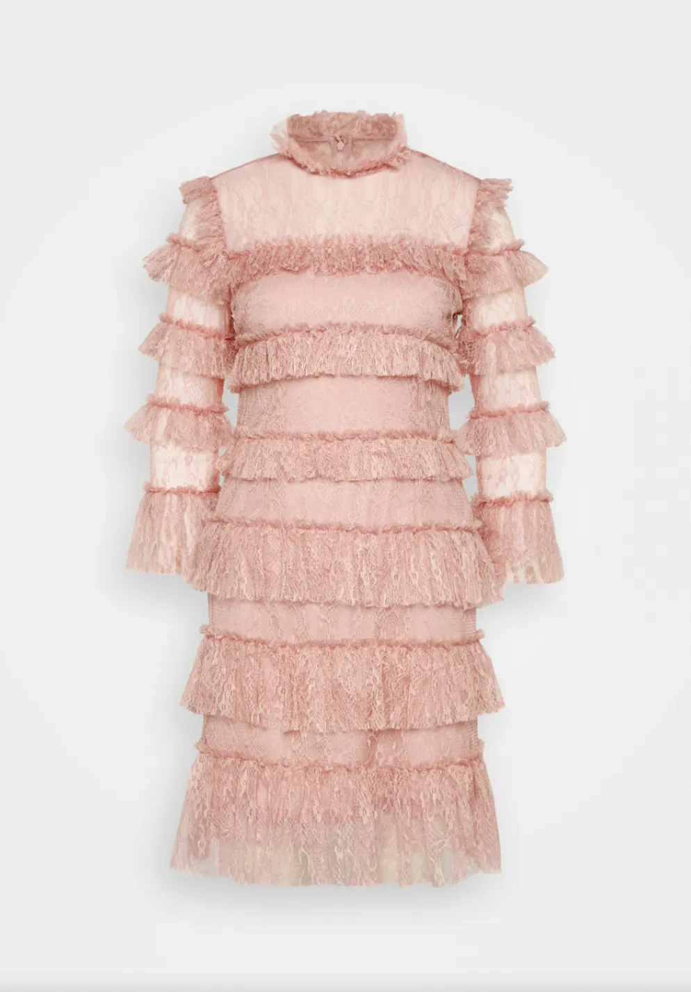 Quinta tendenza: boho chic. Abito da cocktail con volant di By Malina per 315 franchi, via Zalando.