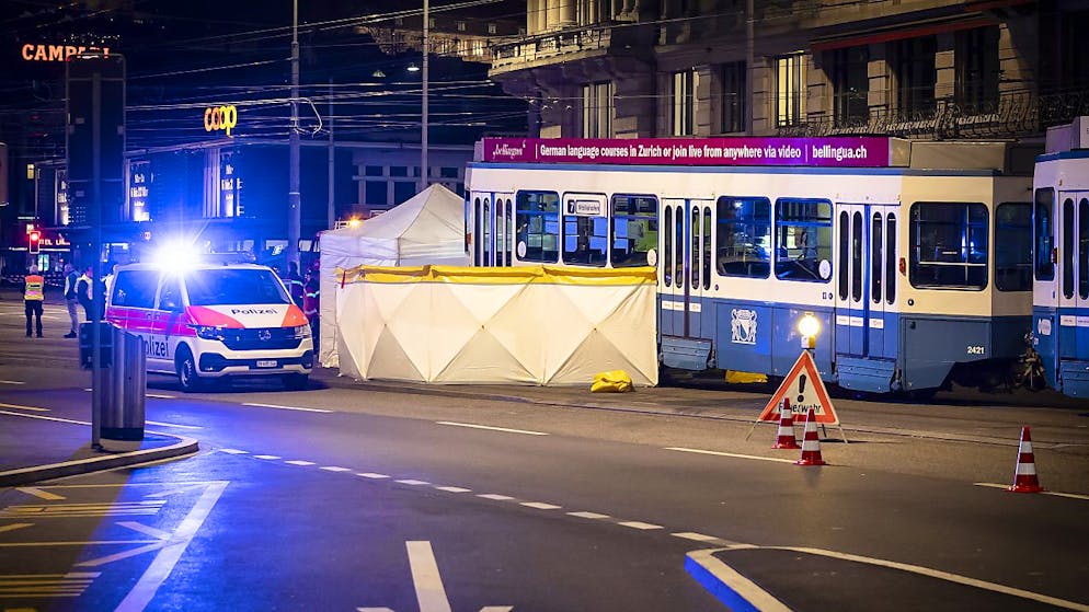 Il luogo dell'incidente a Zurigo in cui è deceduta una persona