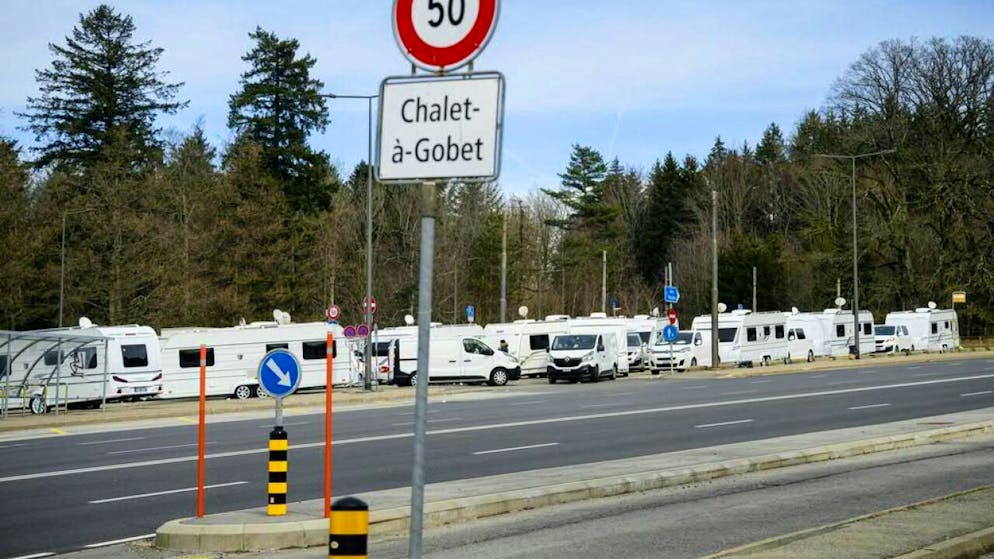 Les gens du voyage s'étaient installés jeudi soir au Chalet-à-Gobet (archives).