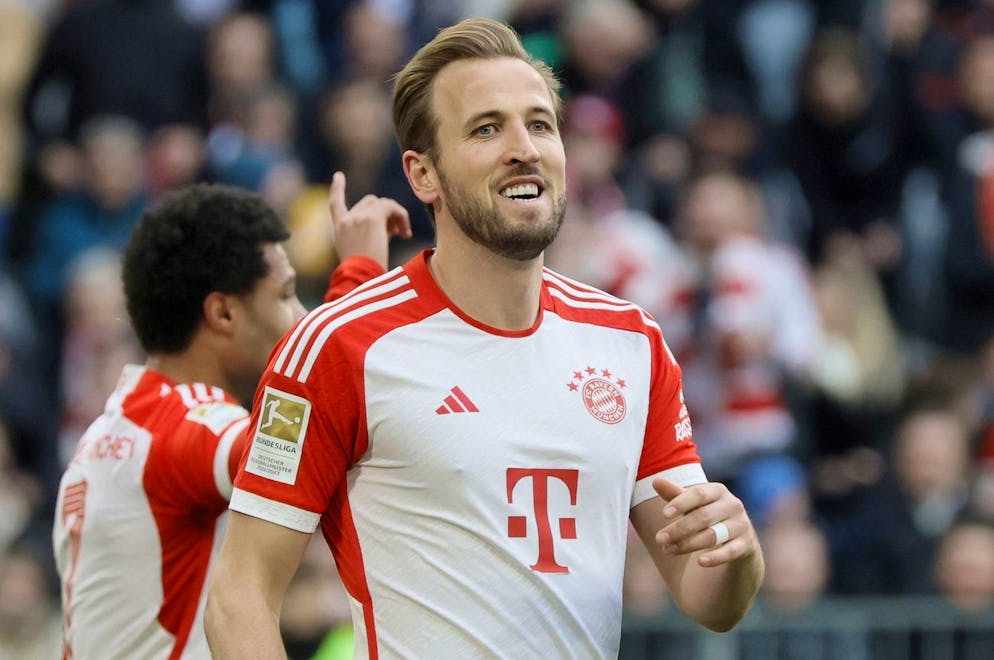 Harry Kane tout sourire après son triplé