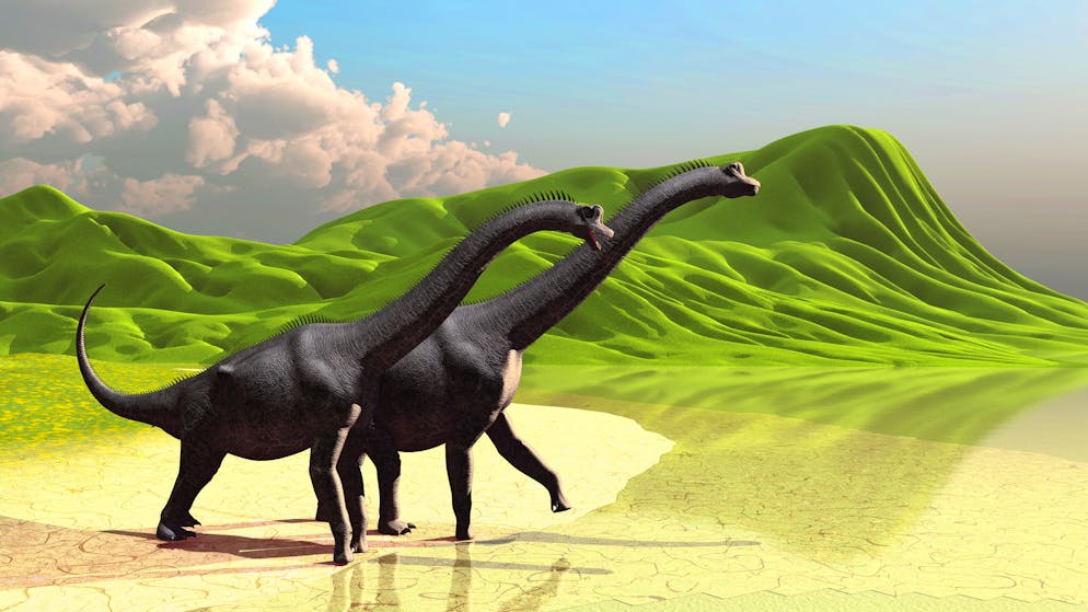 Il Brachiosauro appartiene ai titanosauri. Ecco come poteva apparire. 