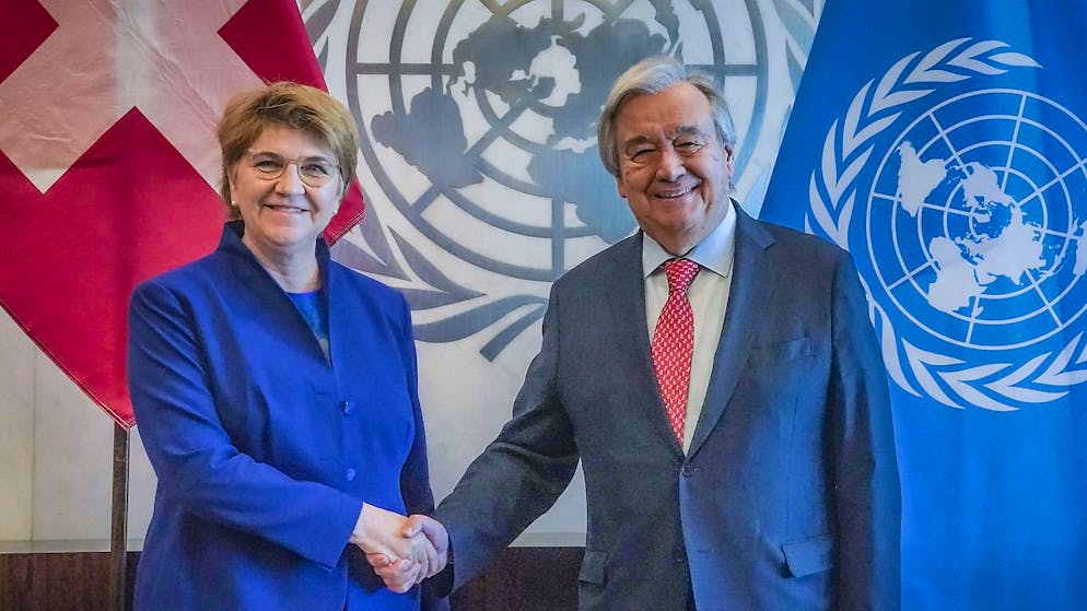 La présidente de la Confédération Viola Amherd veut davantage de femmes dans les efforts de paix dans les différents pays.