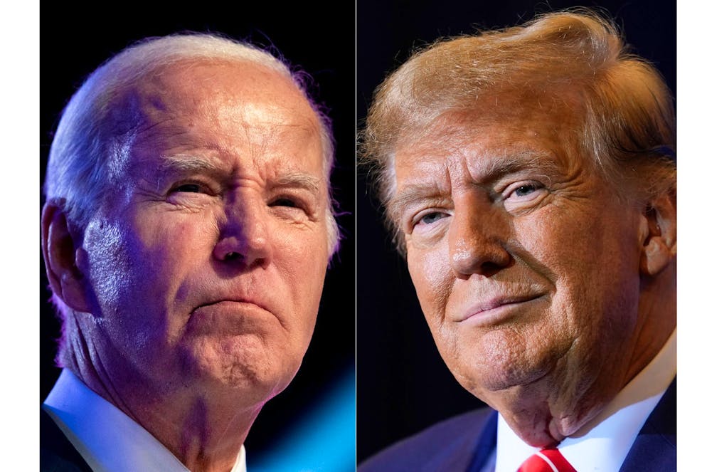 Bei dem Rennen zwischen Trump (r) und Biden handelt es sich um die erste Neuauflage eines Duells ums Weisse Haus mit denselben Kandidaten seit rund 70 Jahren.