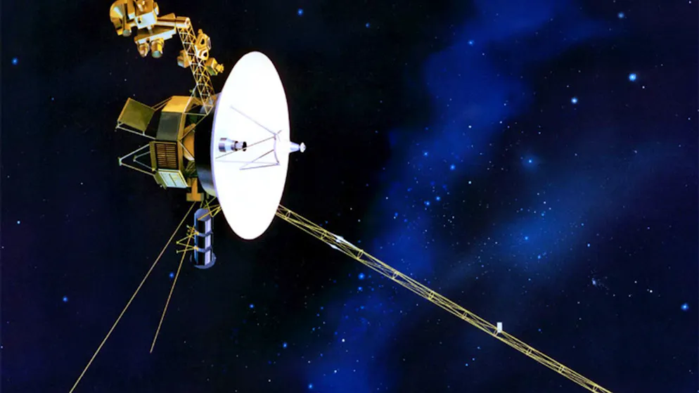 Illustration zur amerikanischen Raumsonde «Voyager 1».