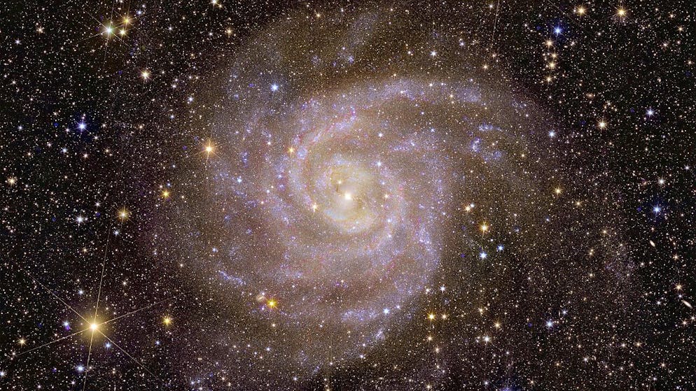 Euclid avait entre autres permis de capturer en novembre dernier cette image de la galaxie IC 342, située à plus de 11 millions d'années-lumière de la nôtre.
