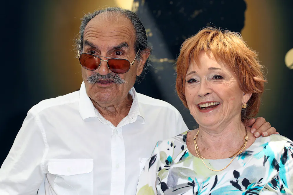 Gérard Hernandez avec Marion Game au 57e Festival de télévision de Monte-Carlo, le 17 juin 2017 à Monaco.
