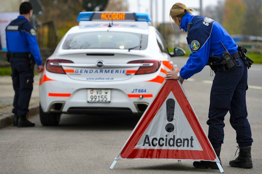 Les polices du canton de Vaud ont recensé 4159 accidents durant l'année 2023.