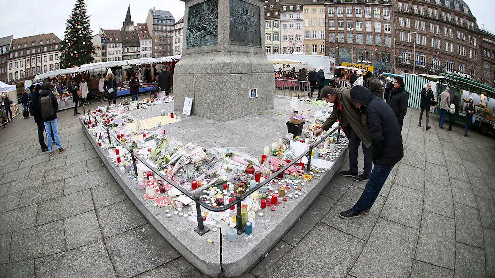 L'attentat de marché de Strasbourg avait fait cinq morts et onze blessés en décembre 2018 (archives).
