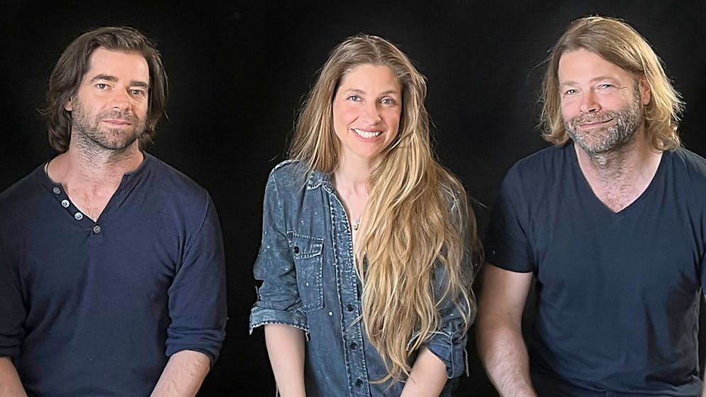 I tre fratelli (da sinistra a destra): Diego, Nora e Lionel Baldenweg.