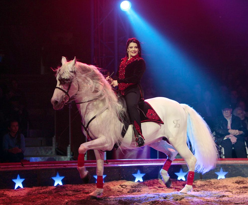 Circus Knie: Manege frei für Pegasus. Hier zu sehen: Géraldine Knie, die künstlerische Direktorin des Circus Knie.