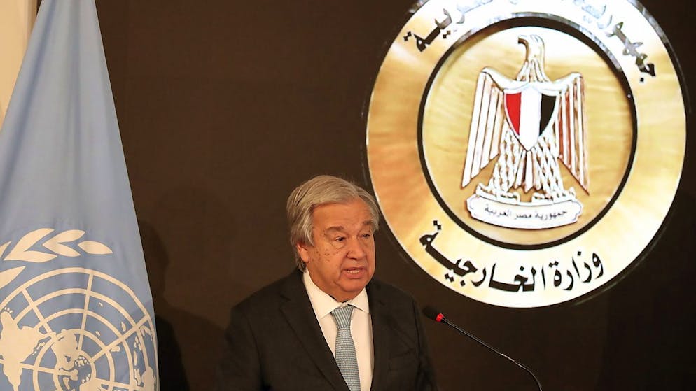En visite en Egypte, le secrétaire général de l'ONU Antonio Guterres a exhorté Israël à "lever les derniers obstacles" à l'entrée de l'aide humanitaire à Gaza.