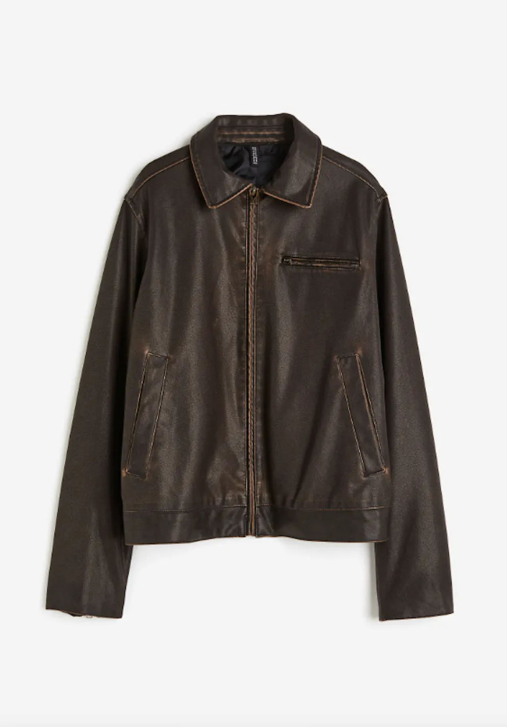 3. Trend: Lederjacken. Beschichtete Jacke von H&M für circa 70 Franken. 