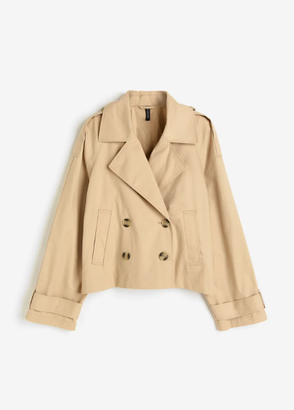 5. Trend: Cropped-Schnitt. Kurze Cabanjacke aus Twill von H&M für rund 48 Franken. 