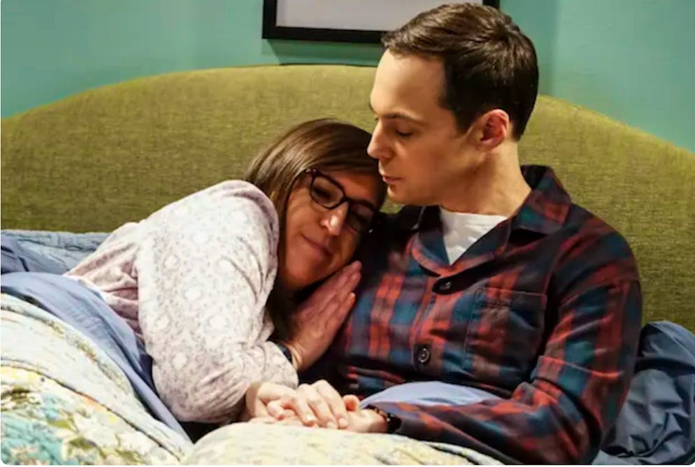 Geteiltes Heim, Glück allein? Amy Farrah Fowler (Mayim Bialik) und Sheldon Cooper (Jim Parsons) in «Big Bang Theory».