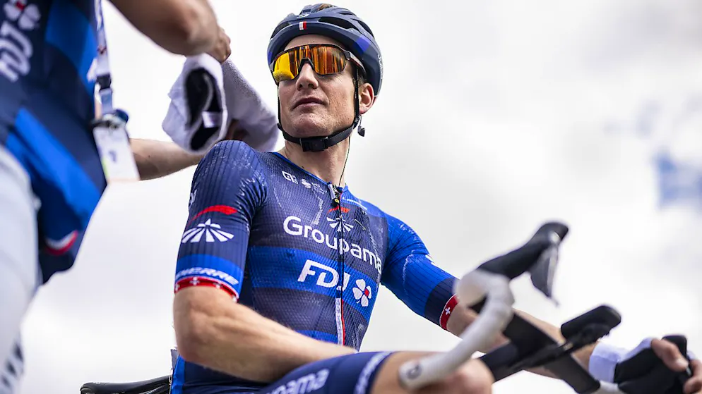 Stefan Küng hat auch 2024 hohe Ansprüche - Gallery. Stefan Küng bestreitet seine sechste Saison mit der französischen Equipe Groupama-FDJ.