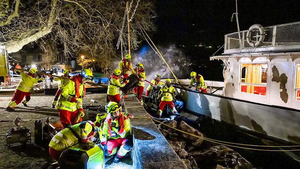 Malmené par la tempête. Un bateau historique de la CGN, le «Simplon», a vécu une nuit en enfer