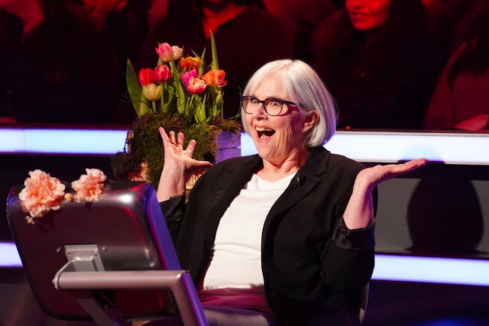 «Wer wird Millionlär»: Günther Jauch erliegt französisischem Charme. Erzieherin Gabriela Steudle aus Untergruppenbach in Baden-Württemberg ging mit 64'000 Euro.