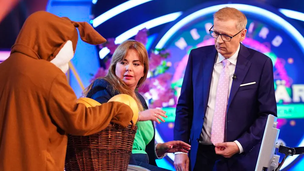 Moderator erliegt französischem Charme. Günther Jauch: «Bitte gucken Sie mich nicht an»