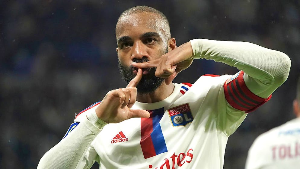 Alexandre Lacazette traf für Lyon zweimal