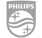 Logo Philips leicht ausgegraut ohne Hintergrund