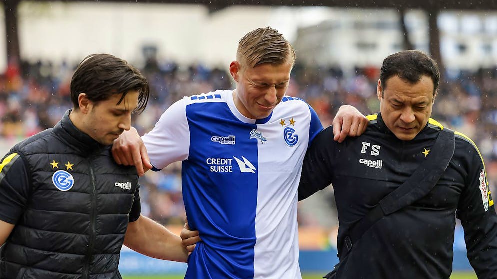 Kristers Tobers zog sich im Spiel gegen Lausanne-Sport eine Oberschenkelverletzung zu und fehlt den Grasshoppers drei bis vier Wochen