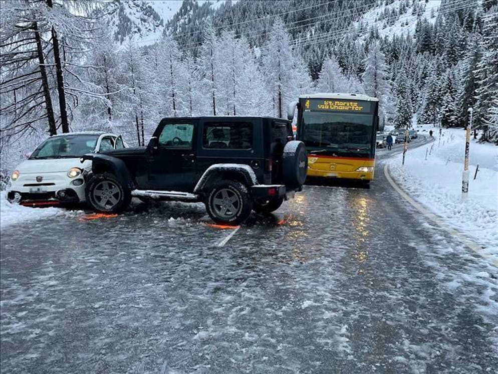 L'immagine dell'incidente di lunedì