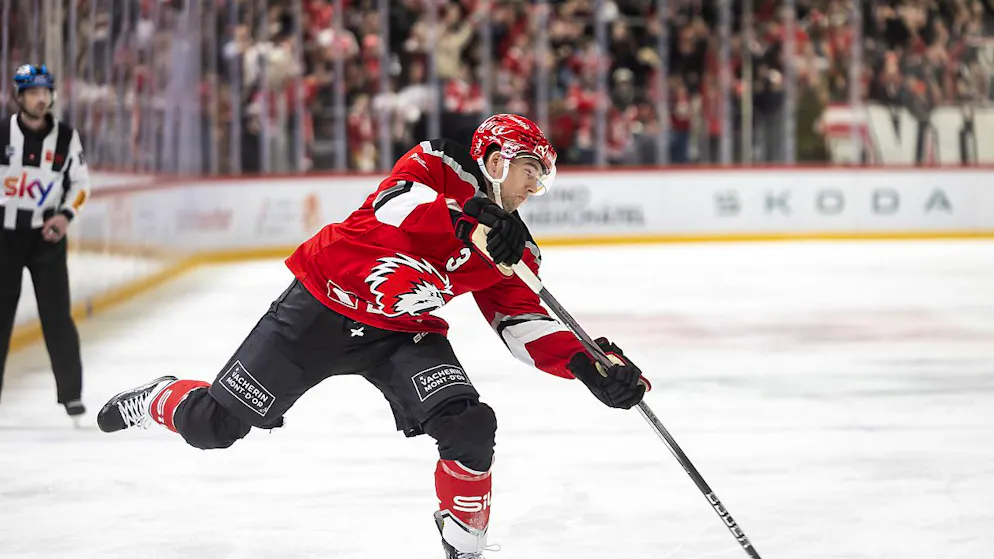 Lausanne siegt zur Geisterstunde - Gallery. Christian Djoos stand in Spiel 2 gegen Gottéron während 51 Minuten auf dem Eis