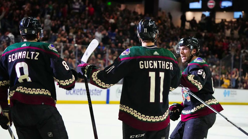 Gleich sechsmal konnten die Spieler der Coyotes im dritten Drittel jubeln