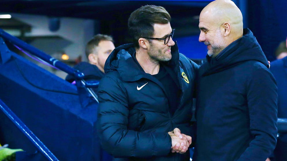 Raphael Wicky und Pep Guardiola standen sich in dieser Saison zweimal gegenüber.