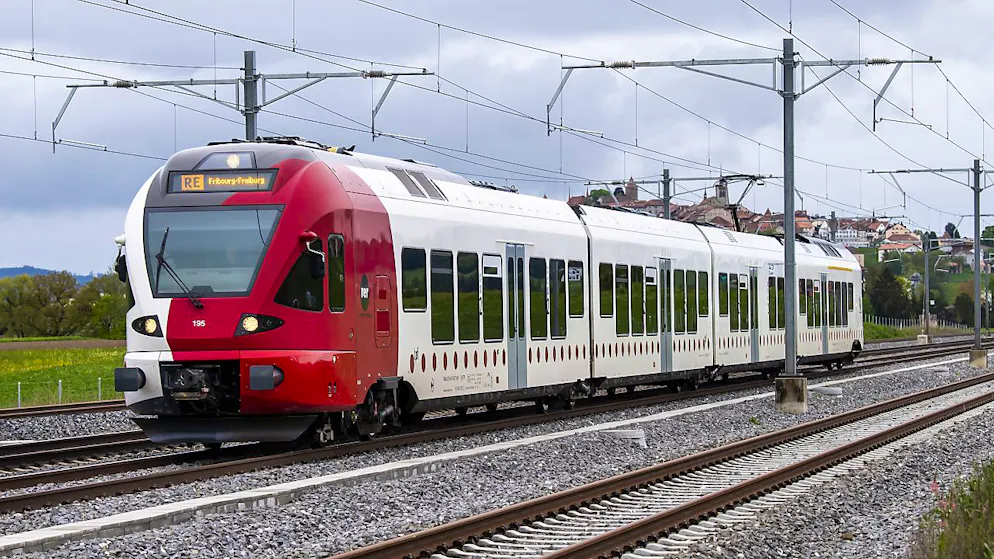 Während des grössten Teils der Bauarbeiten an der Haltestelle Avry-Matran verkehren die Züge normal. Zu Fahrplanänderungen kommt es einzig an ein paar Wochenenden. (Symbolbild)