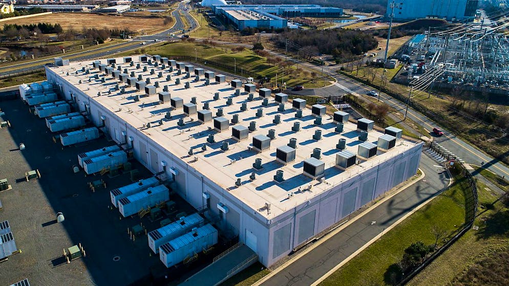 Ein Datencenter von Amazon Web Services (AWS) in den USA: der grosse US-Konzern unterlag im Streit um seine Cloud-Dienste vor Gericht (Archivbild).