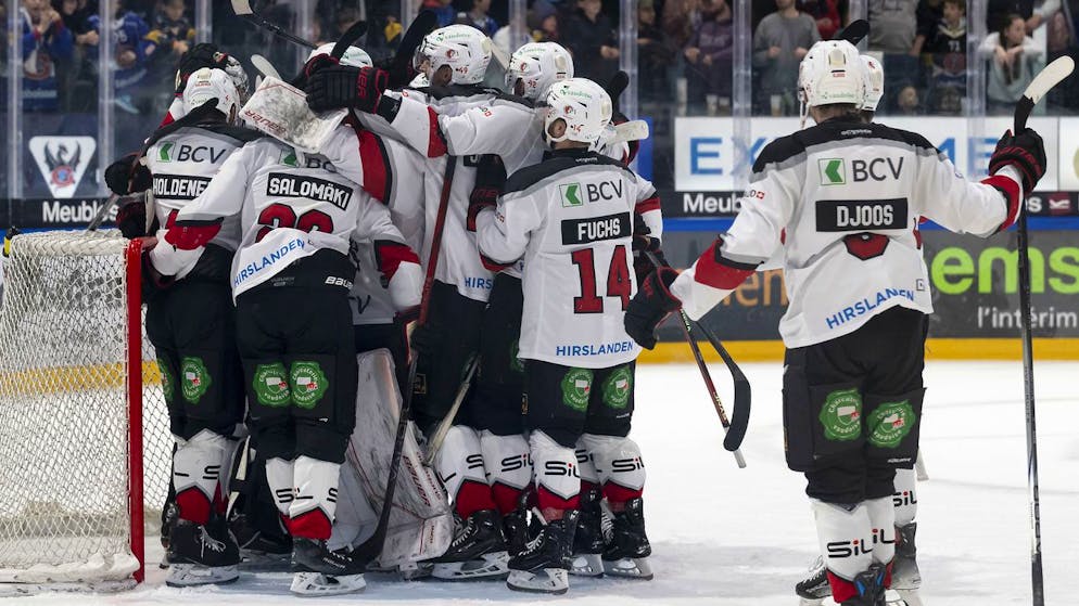 La joie des Lausannois après leur qualification.
