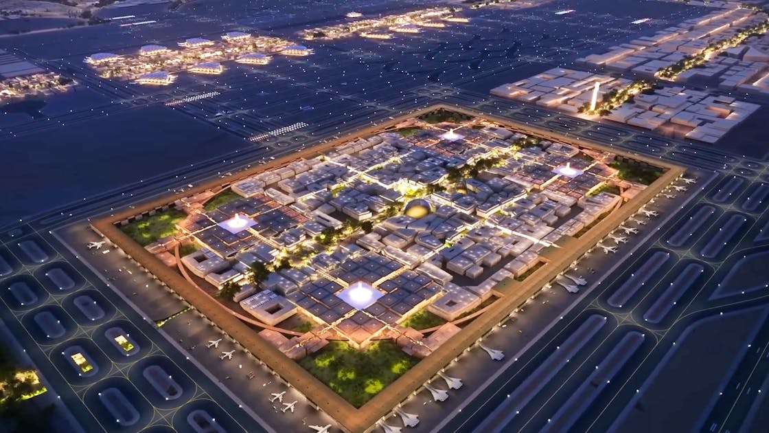 Billion dollar project in Saudi Arabia: Six runways and vertical airports: The world's largest airport is being built in Saudi Arabia