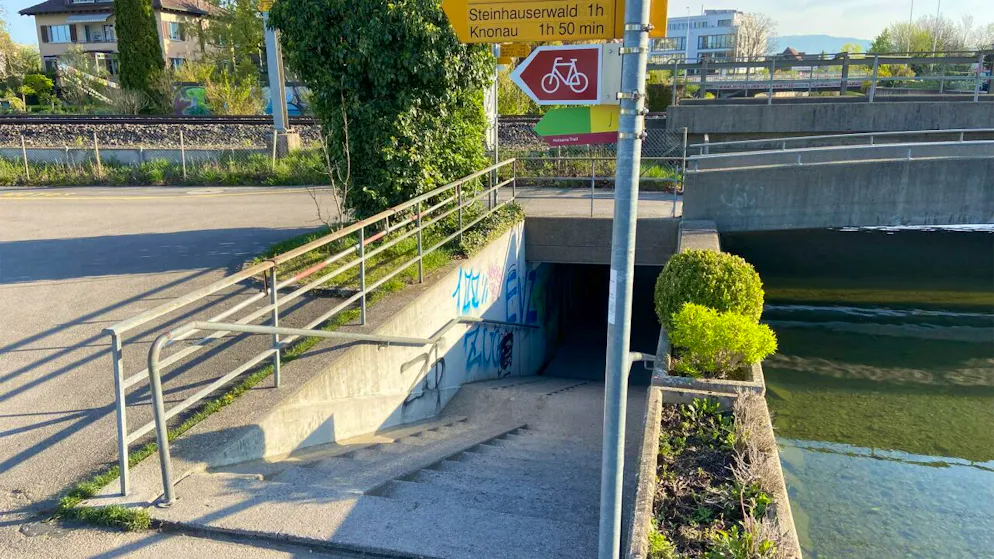 Die Unterführung Brüggli wird ab Mitte August 2024 bis November 2025 barrierefrei umgebaut.